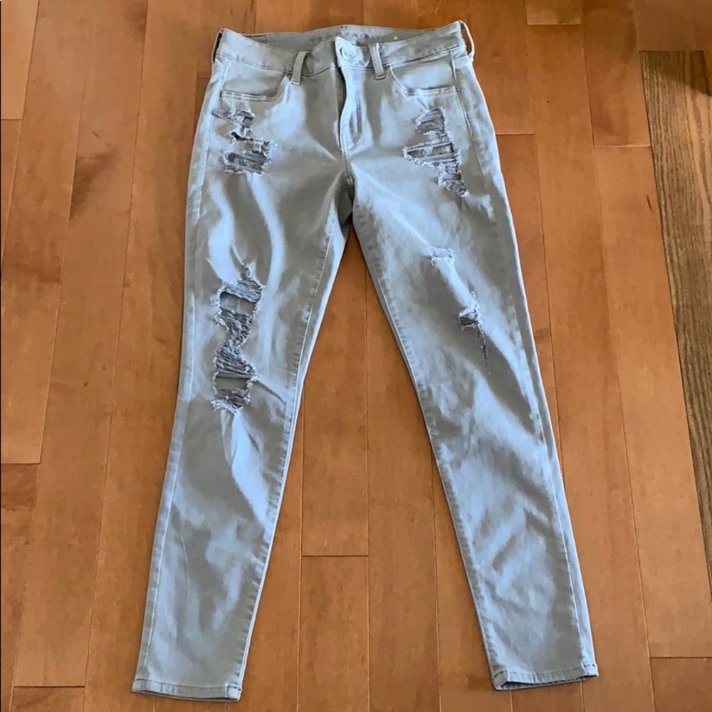 Grey jeans